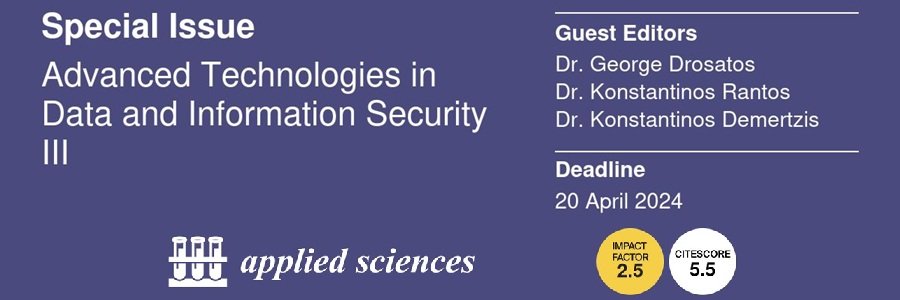 SI: Advanced Technologies in Data and Information Security III